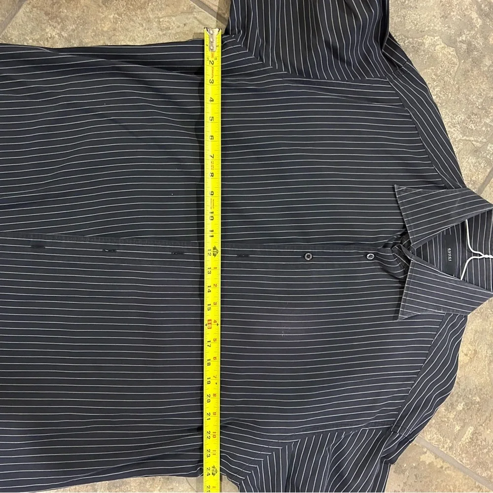 Men's Gucci X Tom, Ford pinstripe dress shirt size 46/18 made in Italy